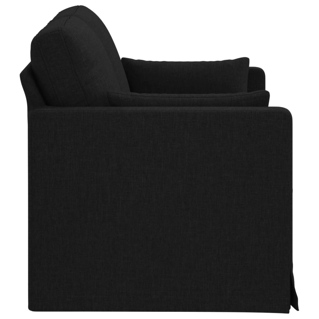 Divano Nero 139 x 78 x 80 cm Tessuto 42024357