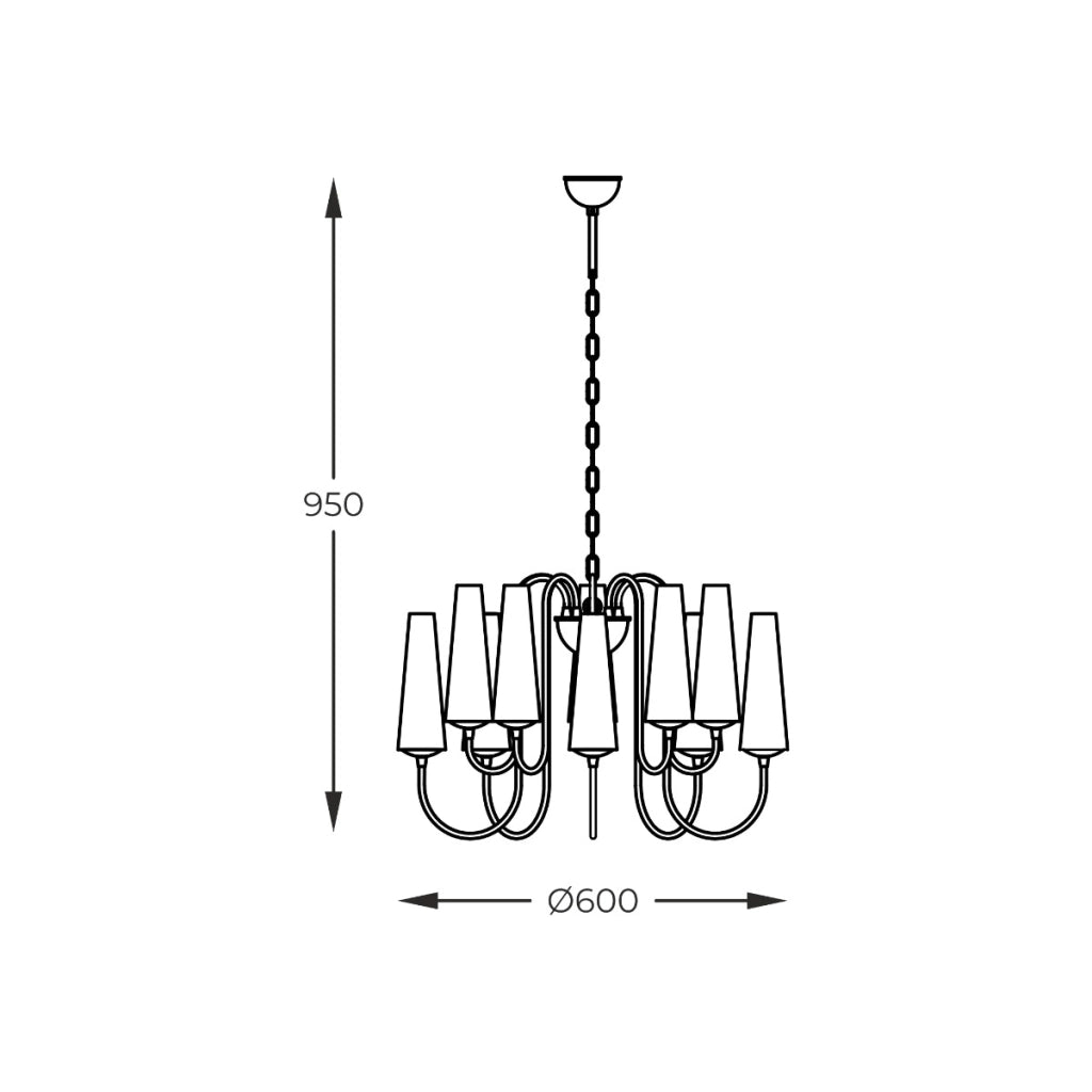 Lampadario Magnum Zuma Line oro/bianco 10xE14 1129