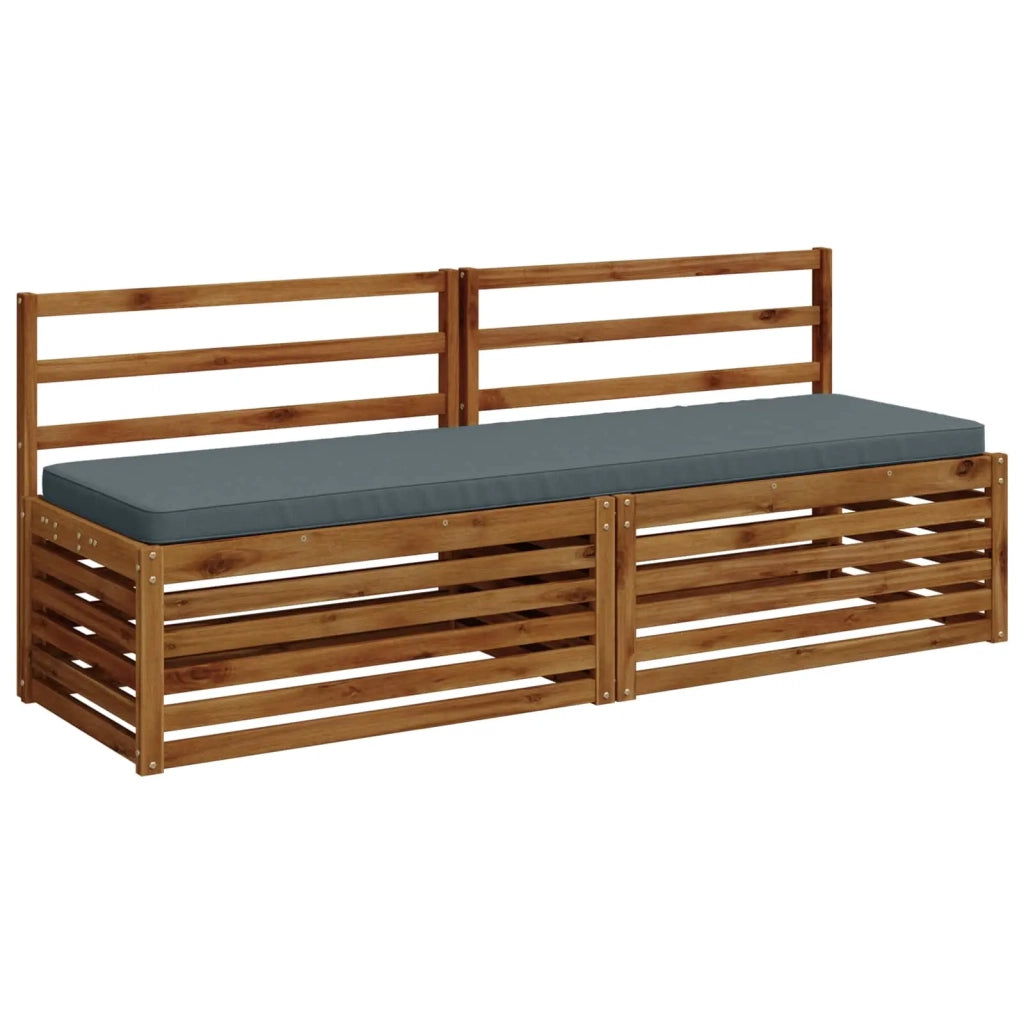 Cuscini per Panchina a 2 Pezzi VUGHT 2 pz 100% Poliestere Blu 952223