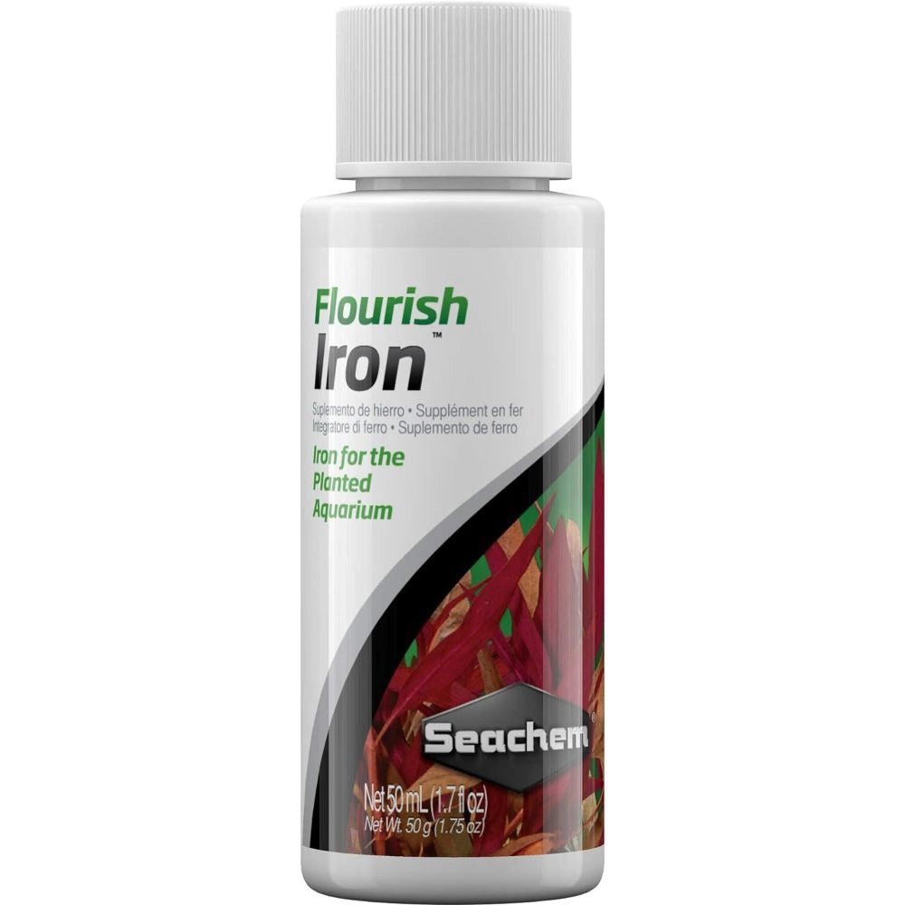 Seachem Flourish Iron - Integratore di Ferro per Piante d'acqua Dolce Formato: 50 ml