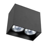 Spot soffitto Nowodvorski GAP nero alluminio 2xGU10