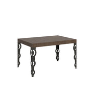 Tavolo Allungabile 140-244x90x77 cm Karamay Noce Telaio Antracite