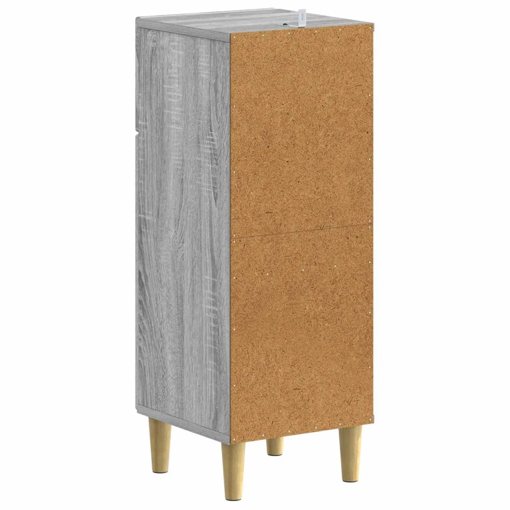 Mobiletto da Bagno ARNHEM Sonoma grigio 30 x 31 x 80 cm 896611