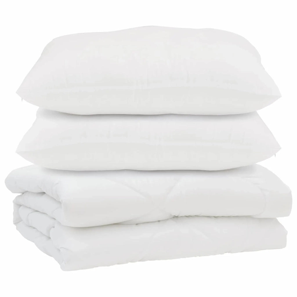 Piumone con cuscino 3 pcs Bianco Microfibra 3377488