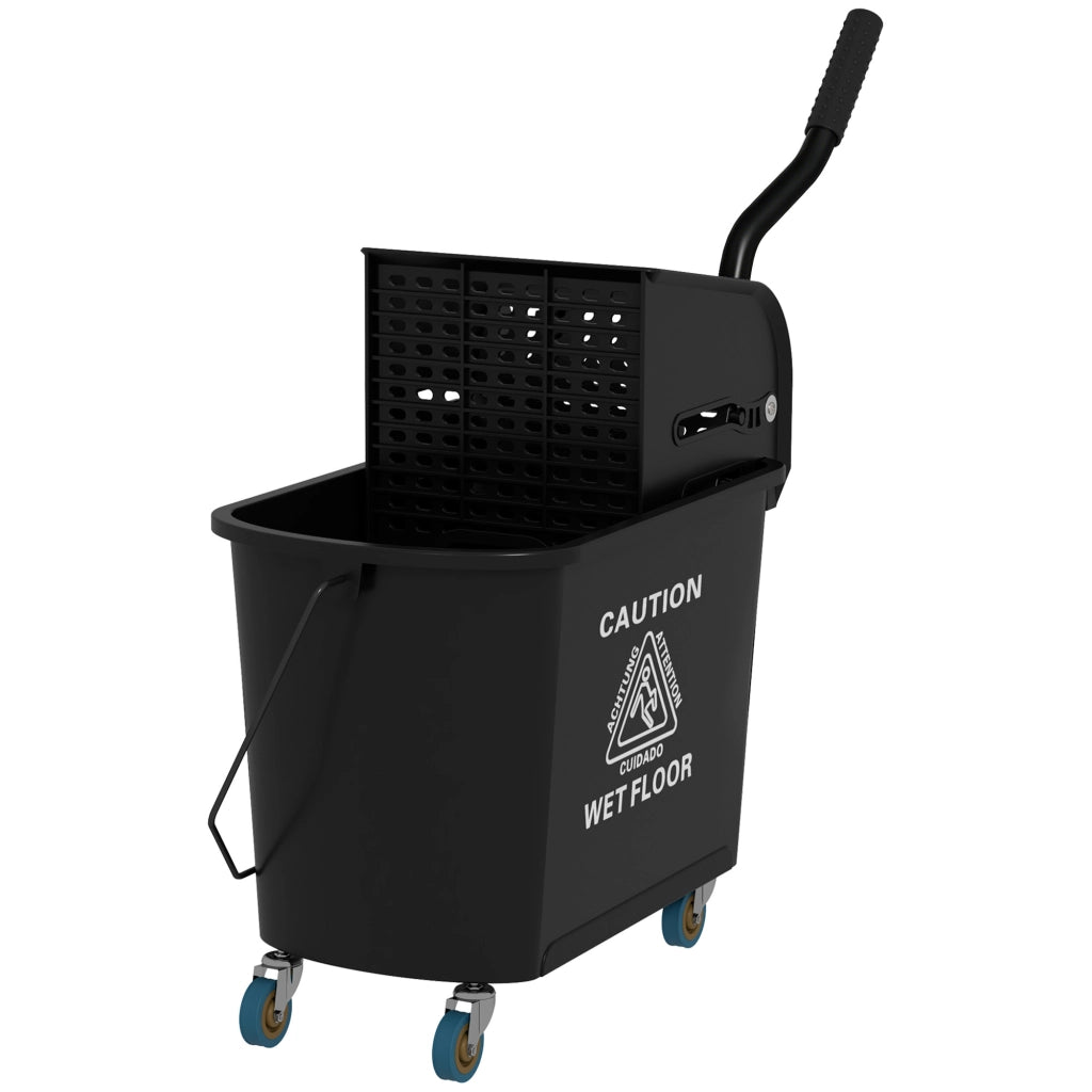 Secchio e Mop con Strizzatore ¨C zephmum ¨C Nero 20 L