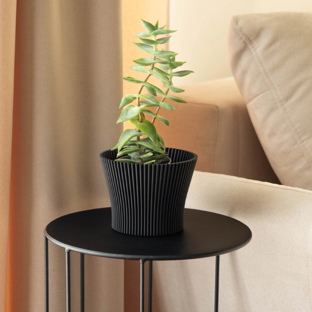 Vaso da fiori KADAX 11 cm, copripianta, vaso da fiori in plastica nera