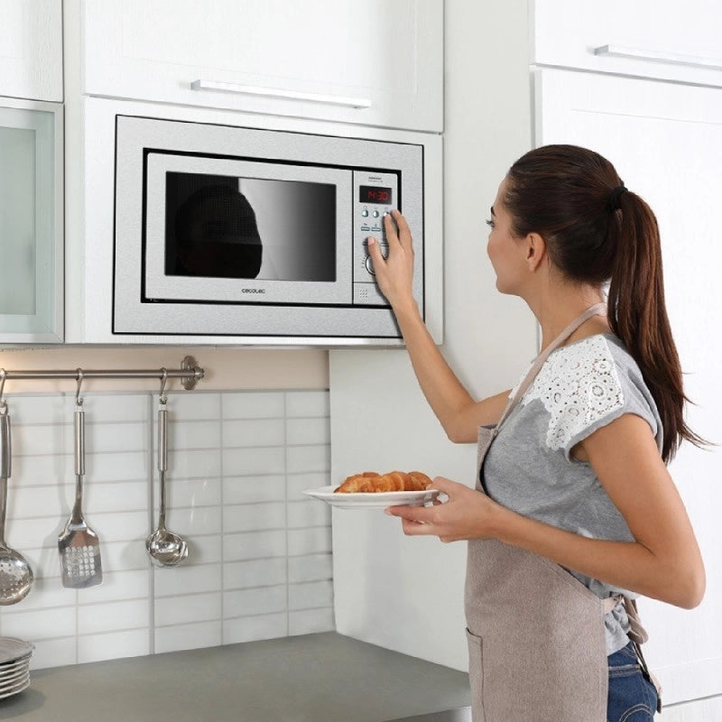 CECOTEC 01390 - Microonde a incasso GrandHeat 2500 Built-In Steel