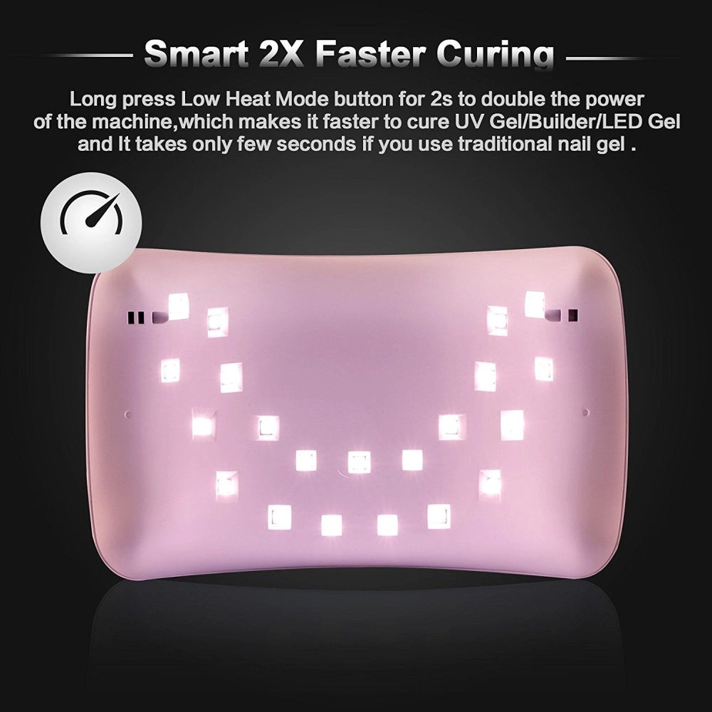Trade Shop - Lampada Unghie Uv Led Per Gel Sun8 36w Automatica Sensore Con Timer Preimpostati -