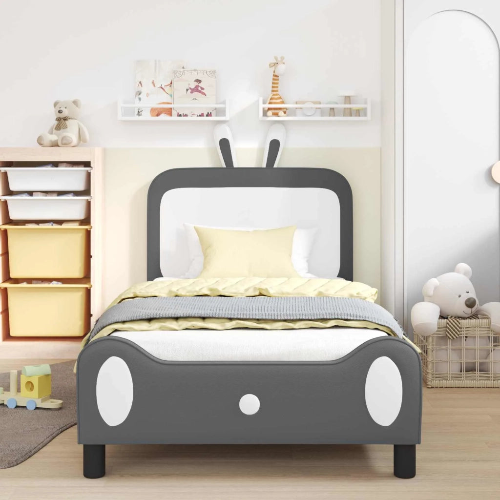 Struttura letto bambini con testata Grigio chiaro 80 x 200 cm