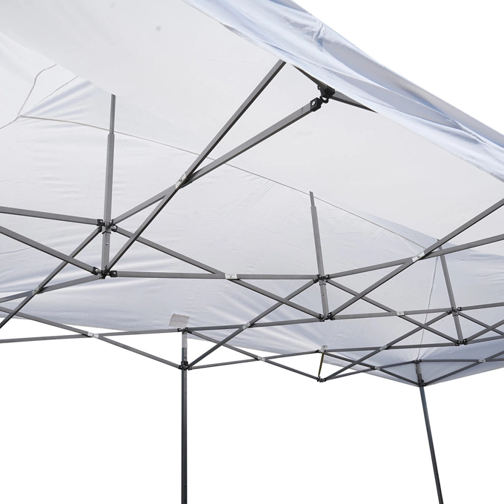 Gazebo bianco 3x6 m, altezza regolabile, pieghevole Breckner Germany