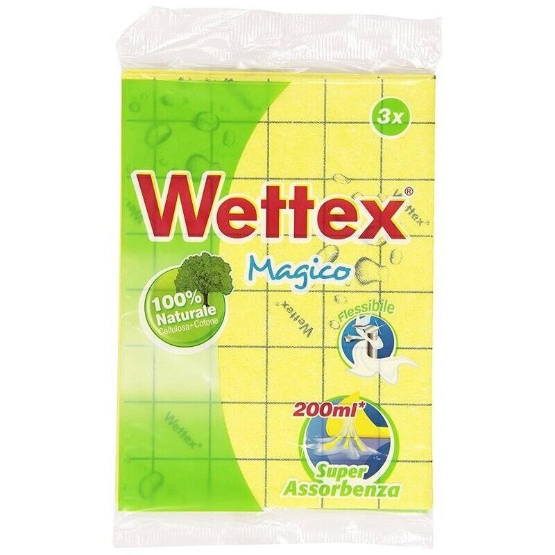 WETTEX PANNO MAGICO MULTIUSO SUPER ASSORBENTE DA 3 PZ