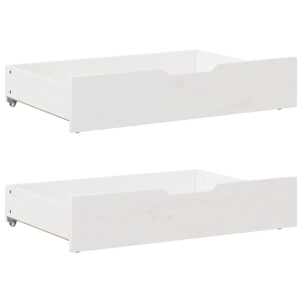 Letto senza Materasso-Struttura Letto Bianco 120x190 cm Legno Massello di Pino 266657