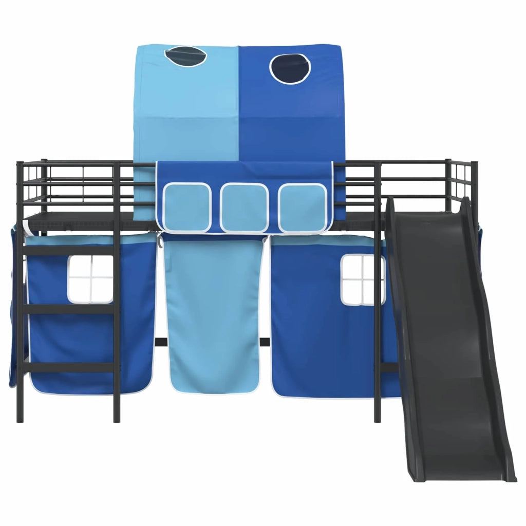 Struttura del letto loft per bambini Nero e Blu 107 x 200 cm 42020842