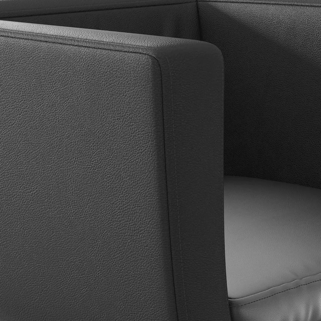 Poltrona | Sedia da Bar Nero in Similpelle