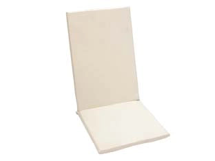 CUSCINO IMBOTTITO CON SCHIENALE ALTO  cm.42x45x68h. spessore cm.4