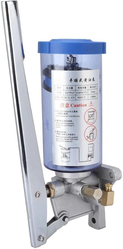 Pompa a mano per oli lubrificanti - Pompaggio a mano con struttura di pistone compatta - Portatile e flessibile - Per diffusore di lubrificante