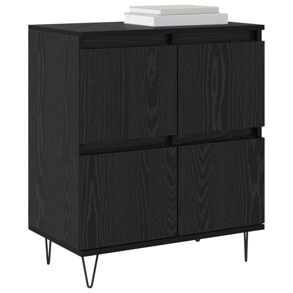 Credenza Rovere Nero 60 x 35 x 70 cm 879497