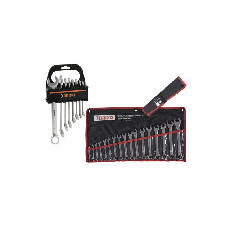 Set 12 chiavi combinate CV Brixo – doppia misura – 12 pezzi