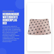 Pavimento per cani impermeabile - riutilizzabile - 80 x 90 cm - marrone - Polyester/Viscosa/PU