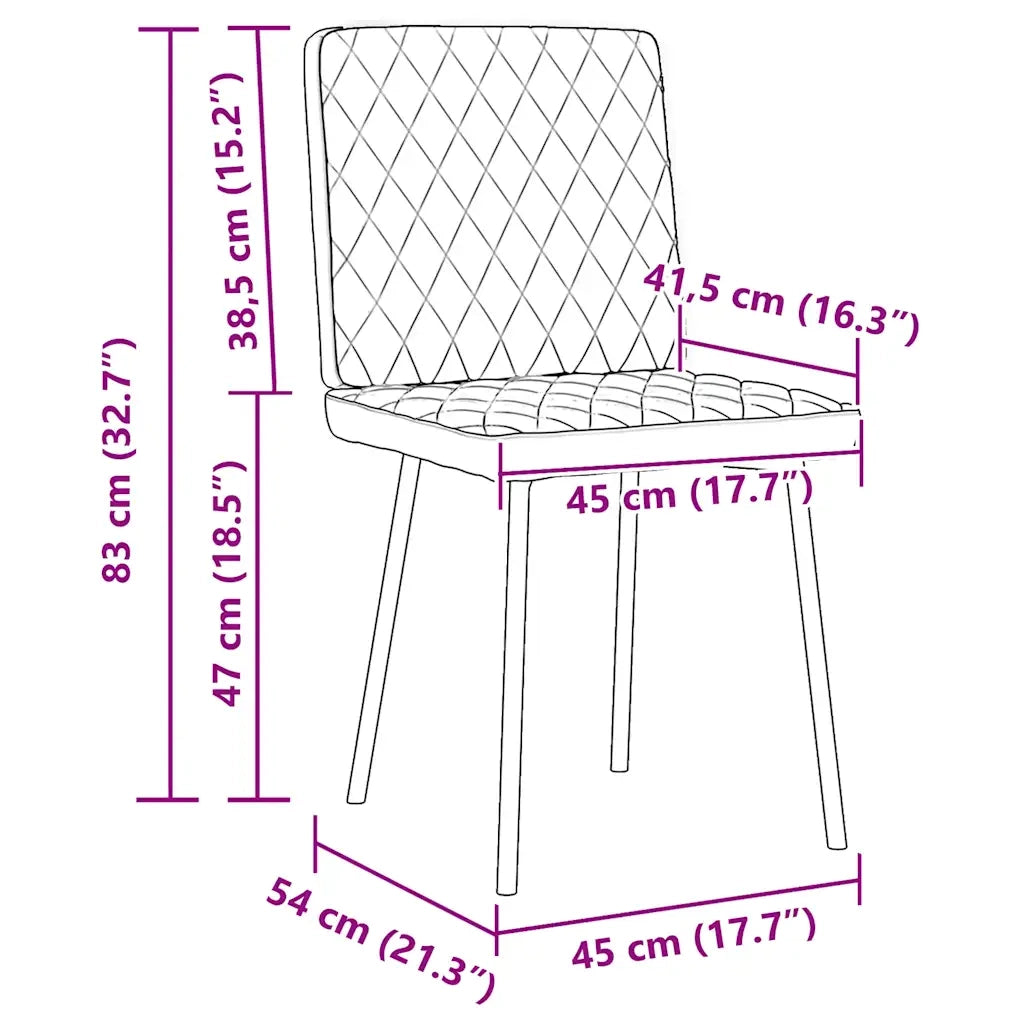 Sedie da Pranzo 4 pz Grigio Chiaro in Velluto 3315203
