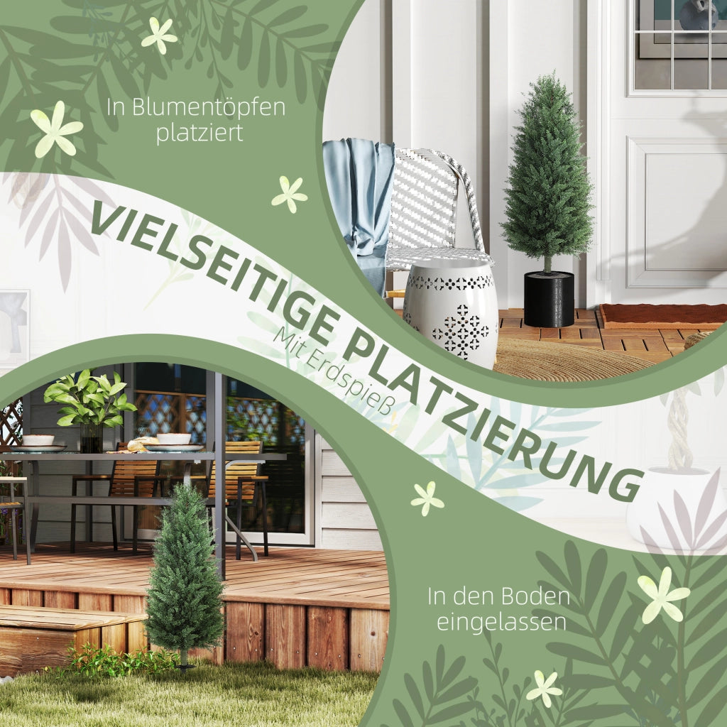 Piante Finte ¨C zephmum ¨C Verde, Set di 2 Cipressi Artificiali