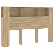 Testiera con Scomparti-Testata del letto Rovere Sonoma 160x18,5x104,5 cm