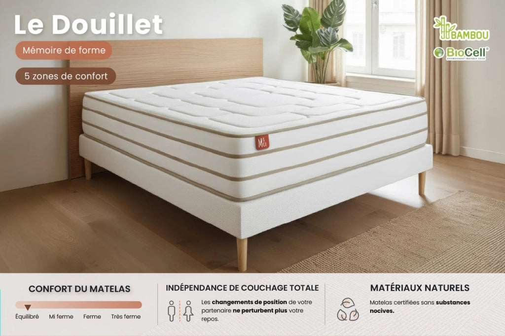 140x190 cm Set materasso e base - Le Douillet
