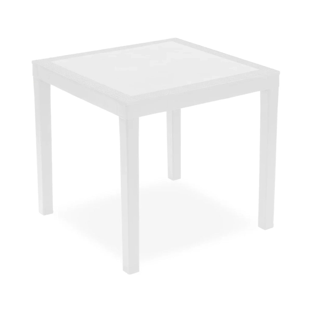 Tavolo in resina Ago bianco 78x78x73h
