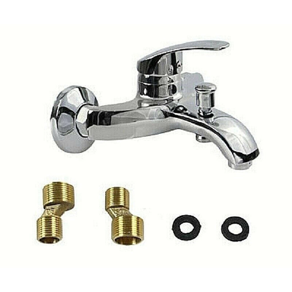 Trade Shop - Rubinetto Miscelatore Per Vasca A Muro Doccia Monocomando Modello Napoli 52329a -