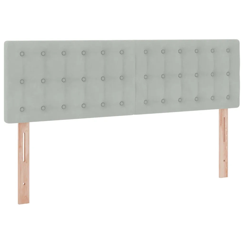 Letto con Contenitore Grigio chiaro 140 x 200 cm Velluto 3370881