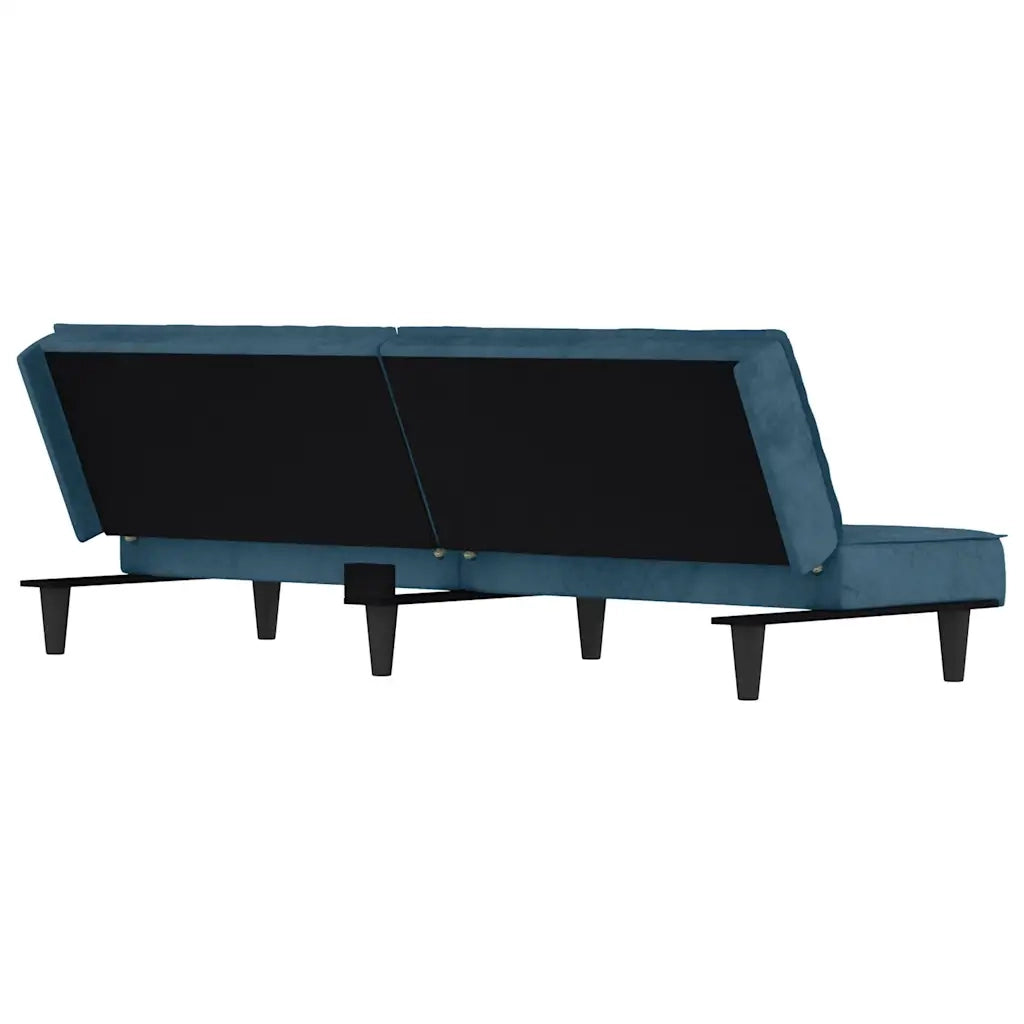 Divano letto | Sof¨¤ letto | Letto singolo Blu in Velluto