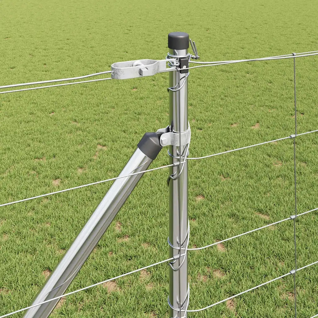 Palo della recinzione Zincato 50 x 1,2 m Acciaio 3351458