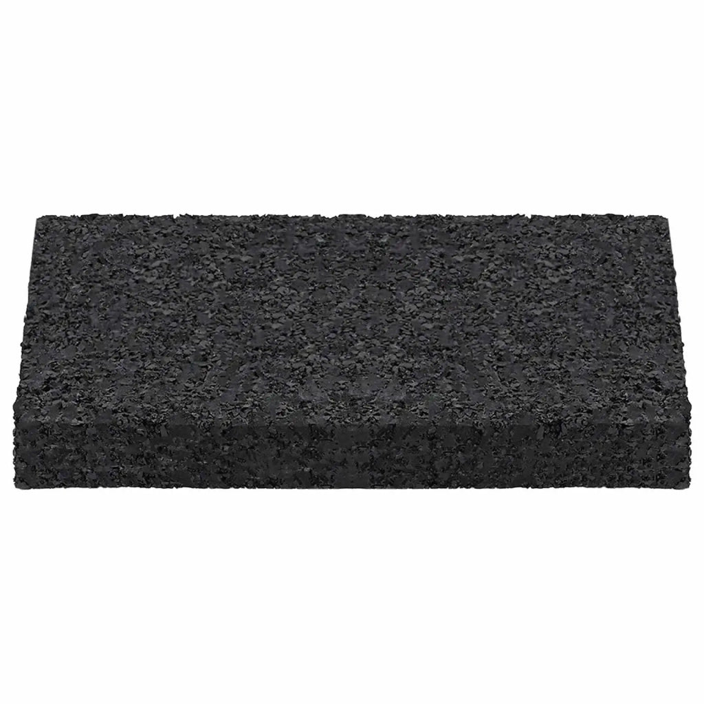 Pad per patio in granuli di gomma Nero 6 x 9 x 1 cm Gomma 42027228