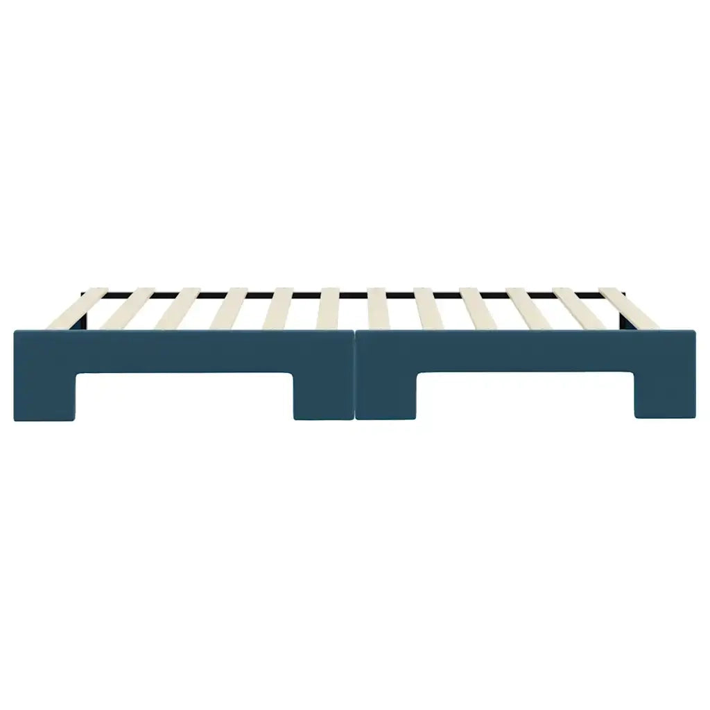 Divano letto | Sof¨¤ letto | Letto singolo Estraibile Blu 100x200 cm in Velluto