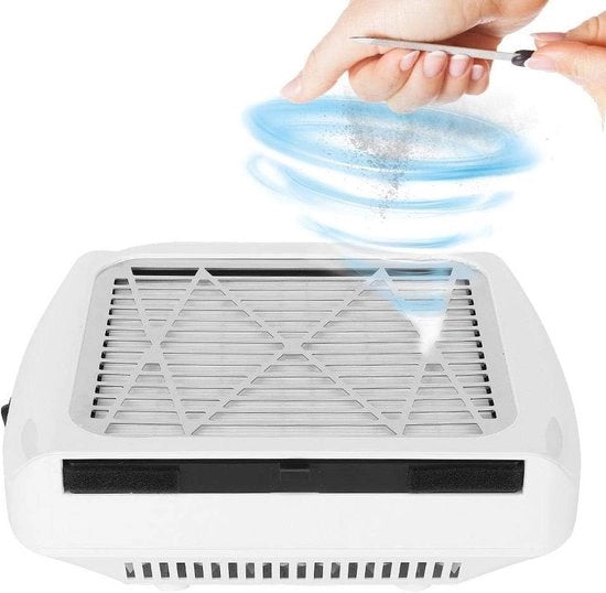 Aspiratore di residui di unghie - raccoglitore di residui e aspiratore di tavolo per manicure - 80 W - silenzioso - potente - per salone e per casa
