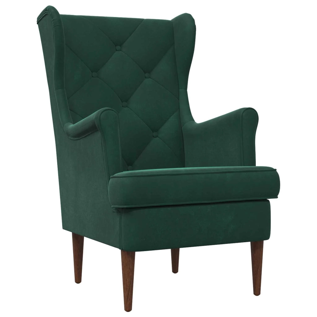 Poltrona Verde Scuro Velluto 42029909