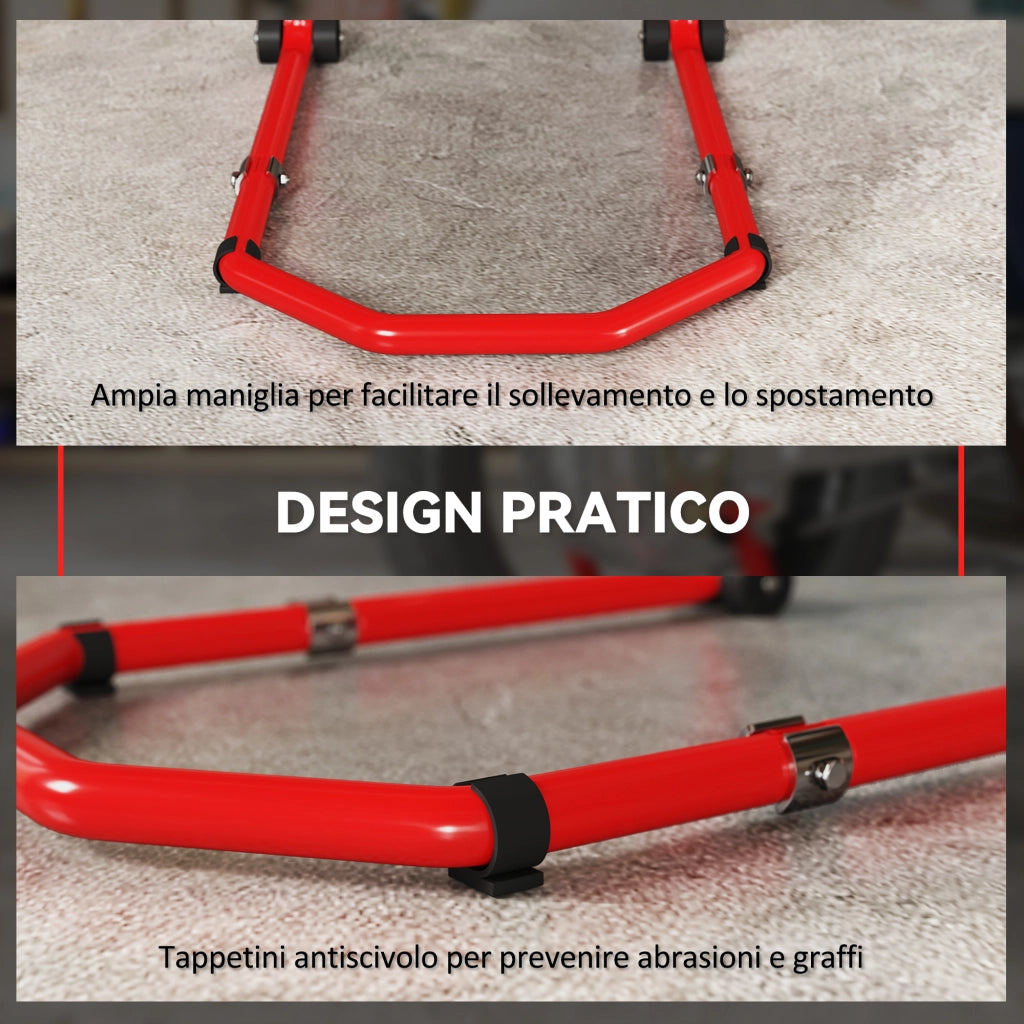 Cavalletto Moto Anteriore e Posteriore ¨C Minimal ¨C Rosso
