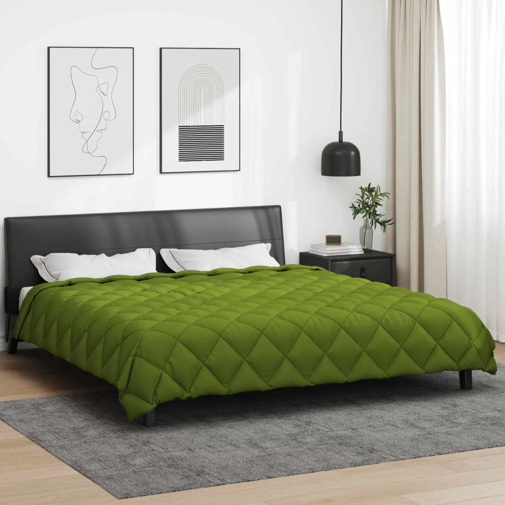 Piumone | Duvet Invernale Verde 200 x 240 cm Microfibra