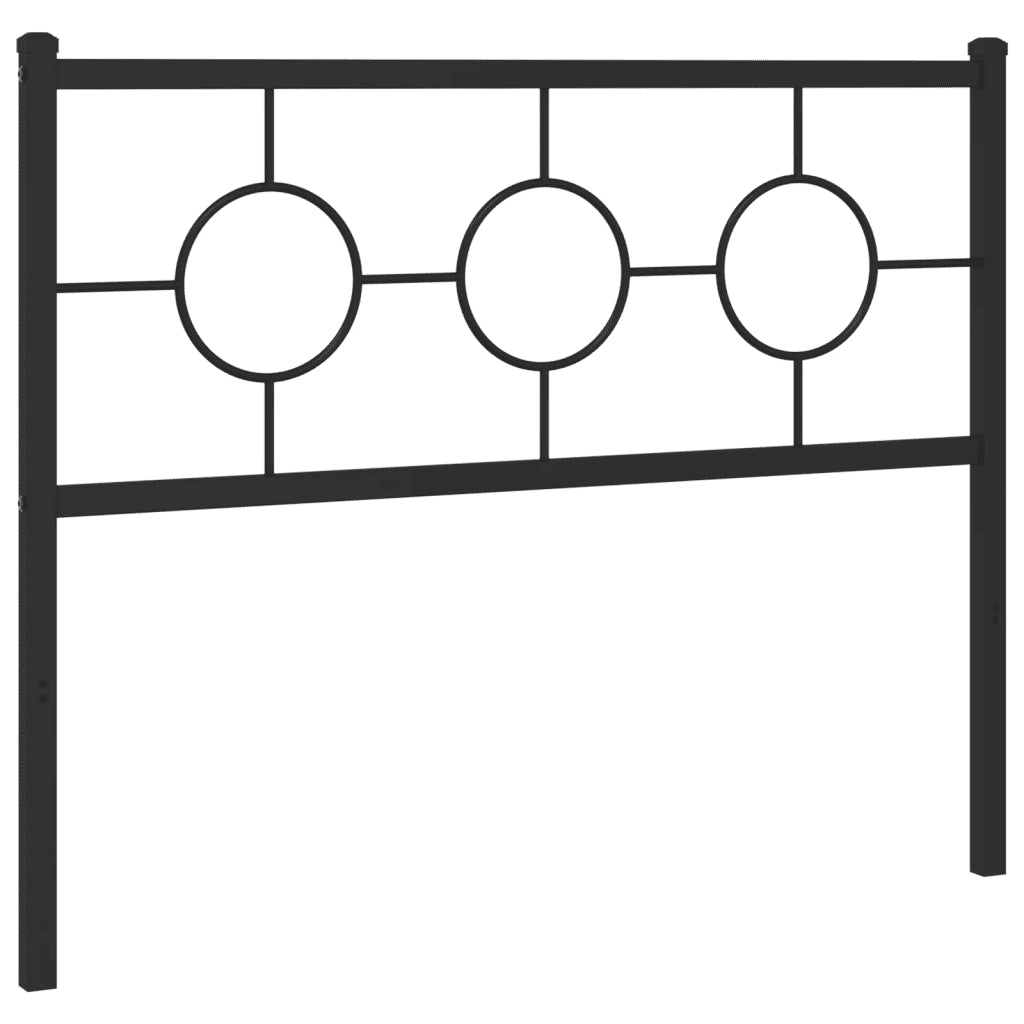Testiera di Ricambio in Metallo Nero 107 cm 376256