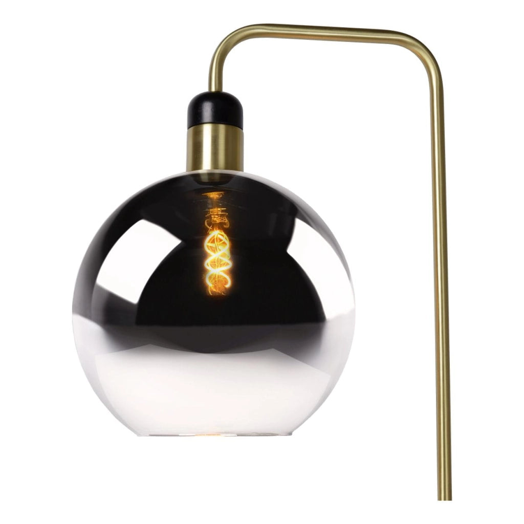 Lucide JULIUS lampada da terra nera oro E27 25W 158cm