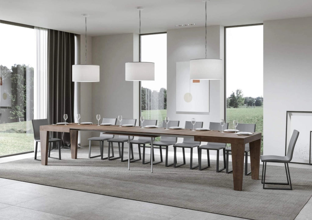 Tavolo allungabile 90x160/420 cm Spimbo Noce