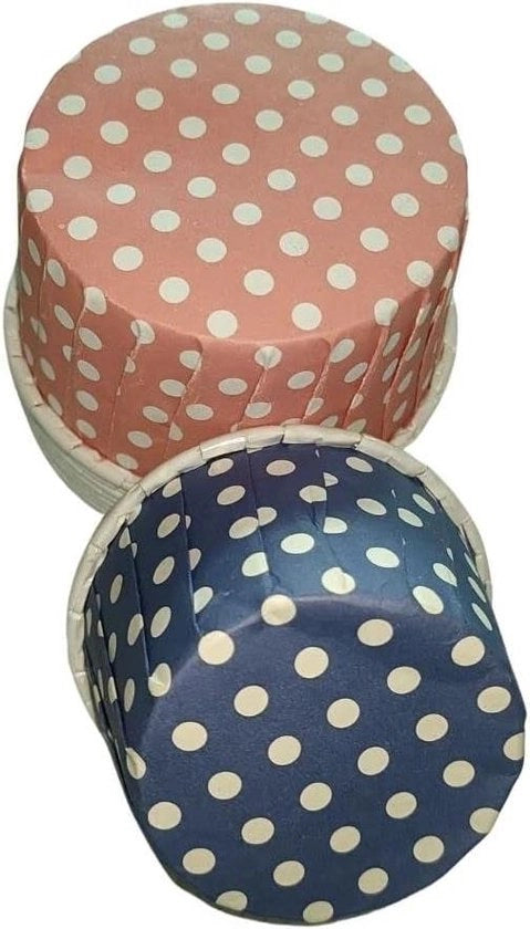 50 Coppe per Cupcake con Puntini Misto - Per Matrimoni e Feste di Compleanno