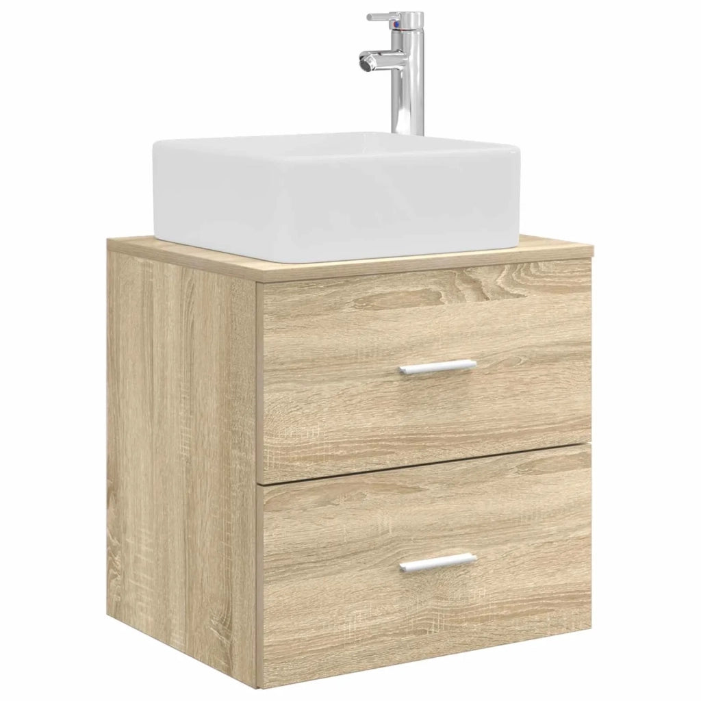 Set di mobili per il bagno 5 pz Rovere Sonoma 3406769