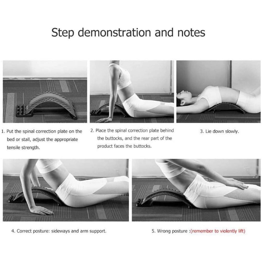Trade Shop - Supporto Massaggiatore Per La Schiena Waist Stretch Supporto Lombare Regolabile -