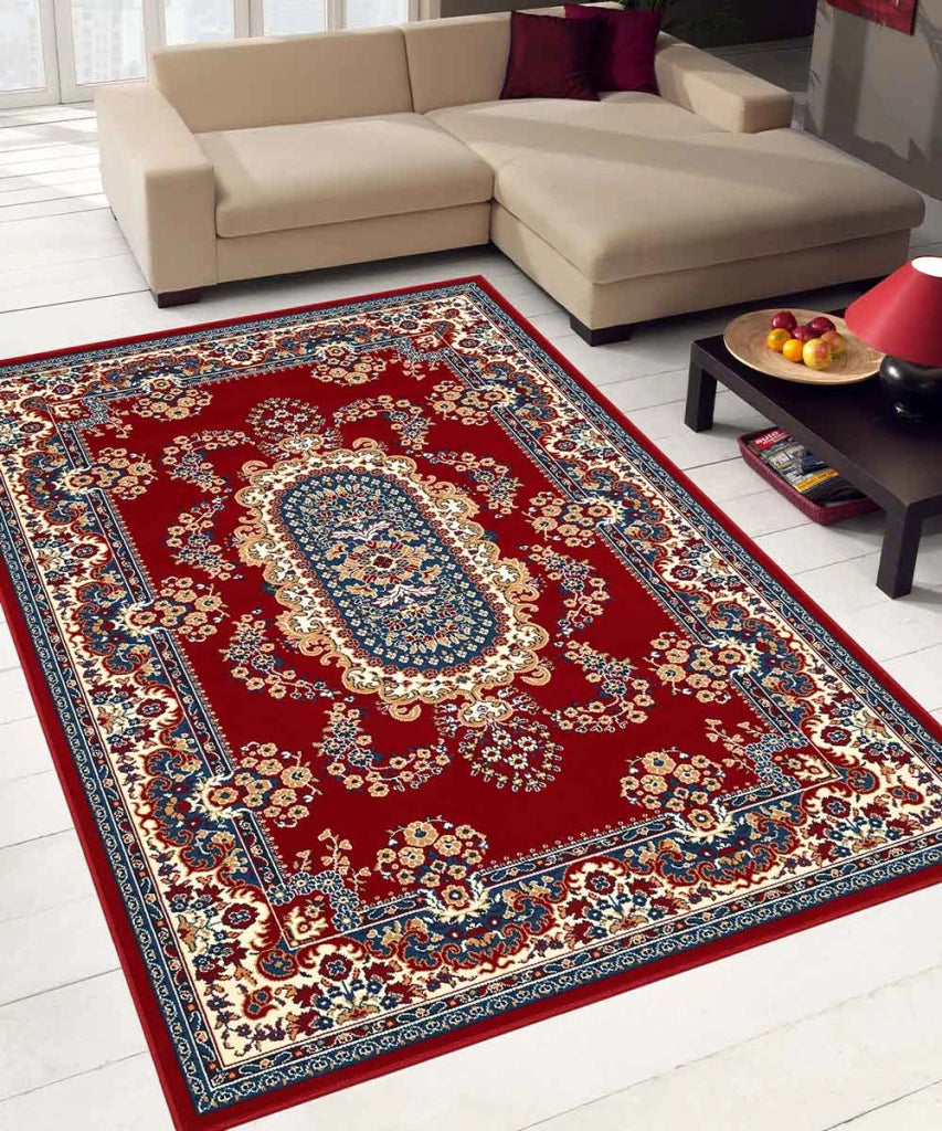 Tappeto ROYAL SHIRAZ 2063 ROSSO cm.200x300 arredo salotto disegno moderno geometrico arredo casa