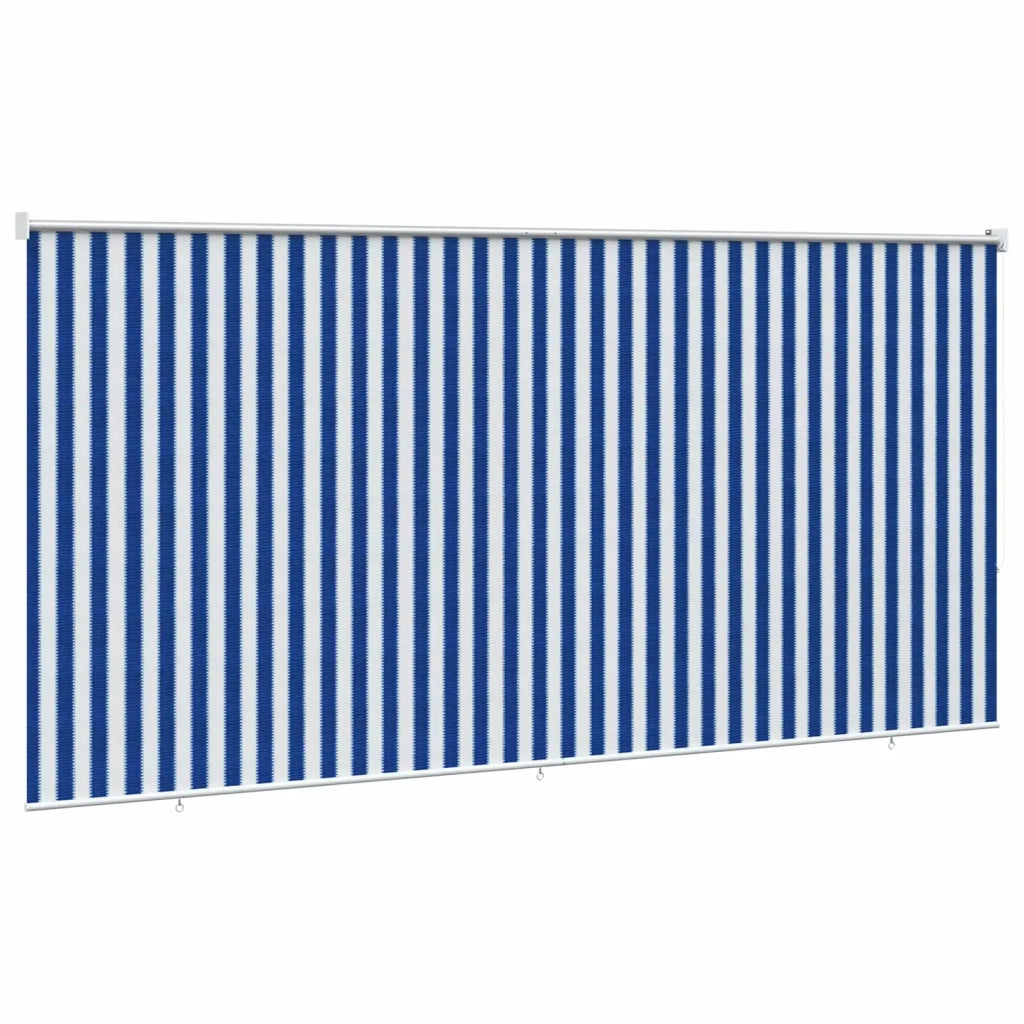 Tenda a Rullo Esterno Blocco UV 90% Strisce Blu e Bianche HDPE 42035983