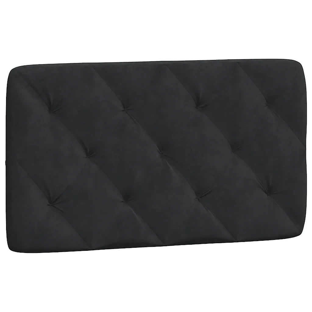 Letto singolo | Letto per adulti | Giroletto senza Materasso Nero 90x190 cm in Velluto