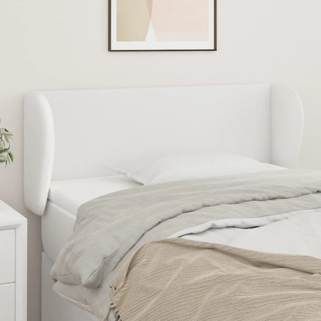 Testiera ad Orecchio Bianca 103x23x78/88 cm in Similpelle 3116949