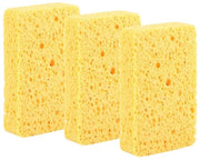 Kit di spugne per la pulizia della cucina 3 pezzi - Spugna cellulosa - Elevata capacità di pulizia - Assorbe acqua - Adatto per servizio - Dimensioni 2,5 x 7 x 11 cm - Spugna per la pulizia