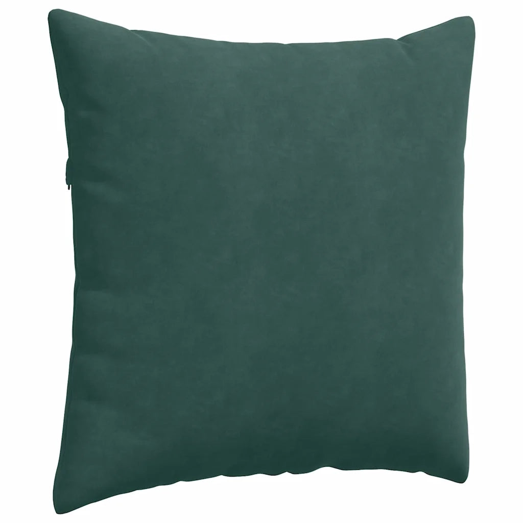 Cuscini da Divano 2 pcs Verde Scuro 80 x 80 cm Tessuto in Cords 42014059